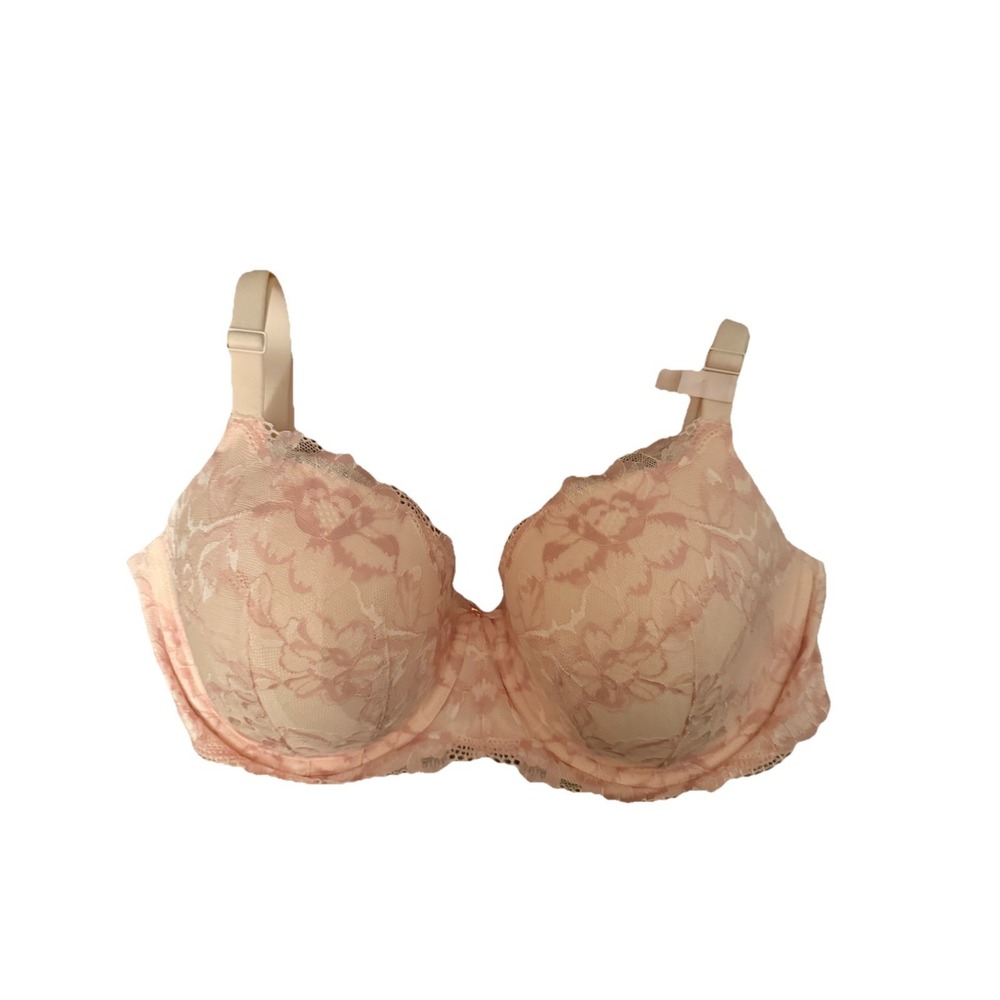 Victoria's Secret Body by Victoria Lined‎ Demi Bra Pink Lace Underwire 36G New